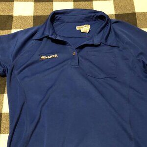 Menards 2XL Womens Polo T-Shirt Blue